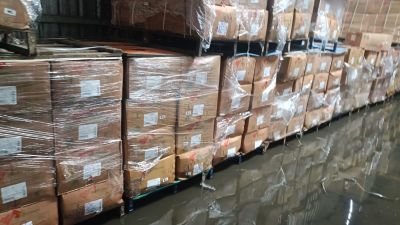 Flood Water Affected Stock of Yarn